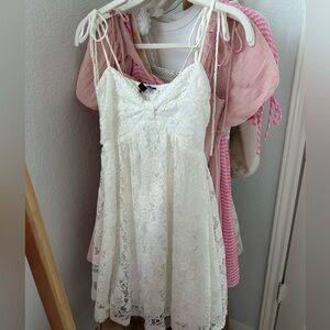 Lulus mini white dress xs